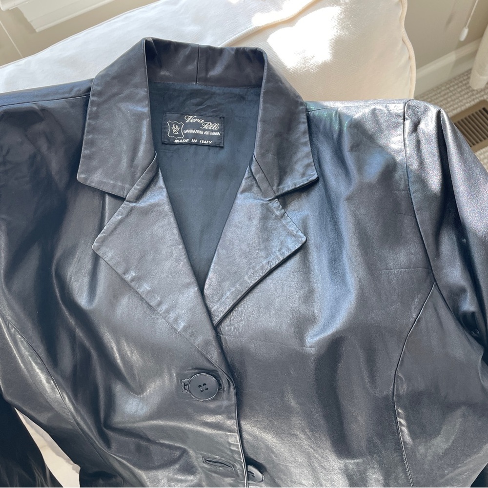 Vintage Black Leather Jacket